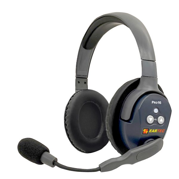 Eartec UltraLITE & HUB 8 person system with 8 Single Headsets, batteries, charger & case