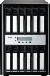 Areca Desktop RAID, 12x 12Gb/s SAS HDD"s 2x40Gb/s TB3 & USB-C, SAS Exp.,400W PSU