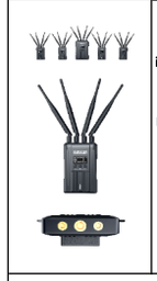 Hollyland Syscom421-4. Sistema de 4 emisores /1 receptor 600m alcance. Streaming RTSP, Intercom. etc