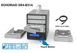 Stardom  SR4-SB31+  RAID 5 con USB-C 3.2